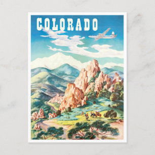 Colorado vintage travel postcard