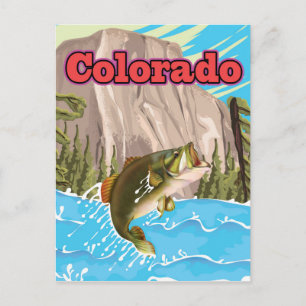Colorado vintage travel print. postcard