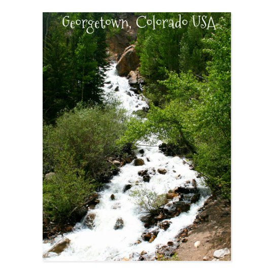 Colorado waterfall postcard