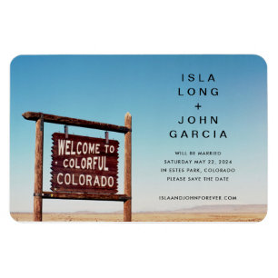 Colorado Wedding Save the Date Magnet