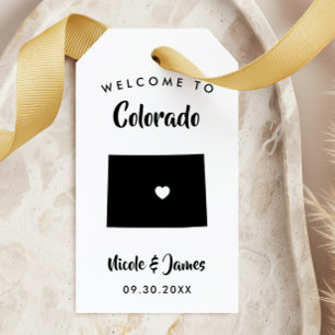Colorado Wedding Welcome Bag Tags, Gift Tags