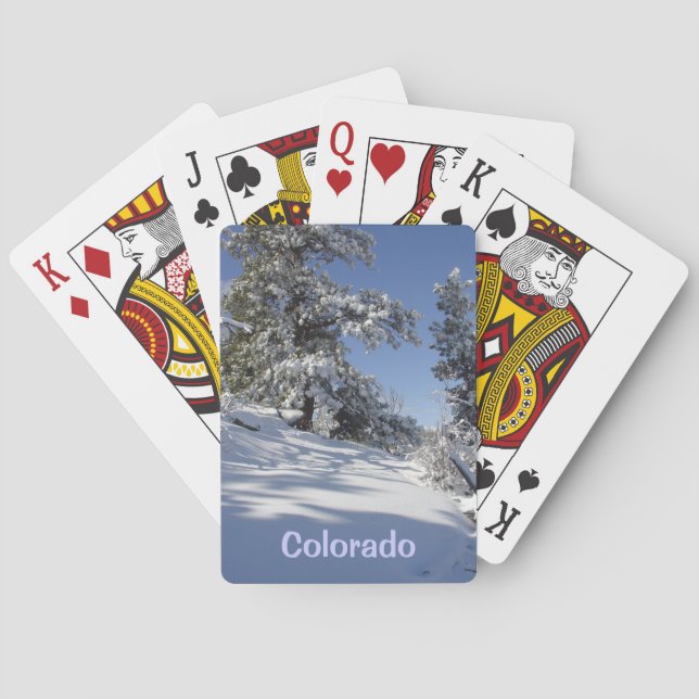 Colorado Winter Wonderland Playing Cards (Back)