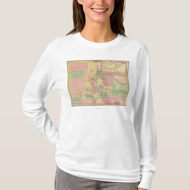 ColoradoPanoramic MapColorado T-Shirt (Front)