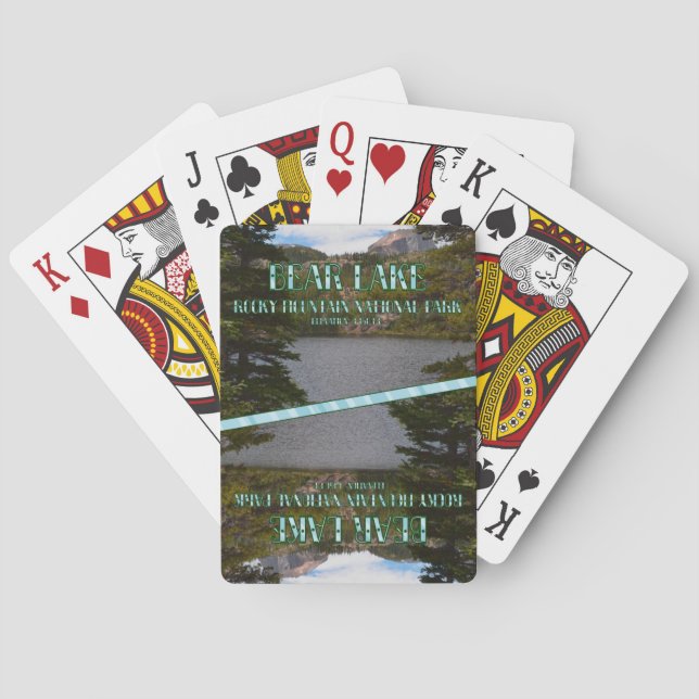 Colorado's Bear Lake, Rocky Mountain National Park Playing Cards (Back)