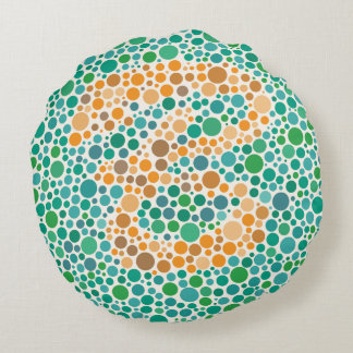 Colorblind Test B Round Cushion