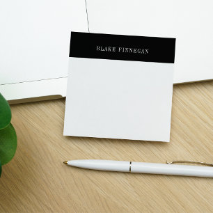 Colorblock Border   Personalised Post-it Notes