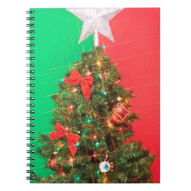 colorblock christmas tree notebook (Front)