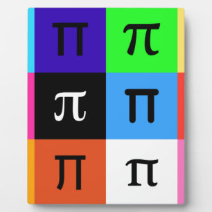 colorblock happy pi day plaque