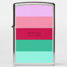 Colorblock Horizontal Stripe Viva Magenta Spring