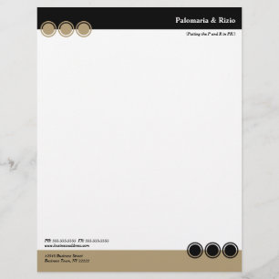 Colorblock Letterhead in Black and Tan2
