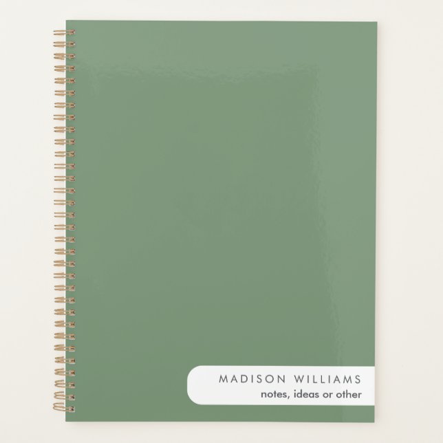 Colorblock Modern Minimalist Simple Planner (Front)