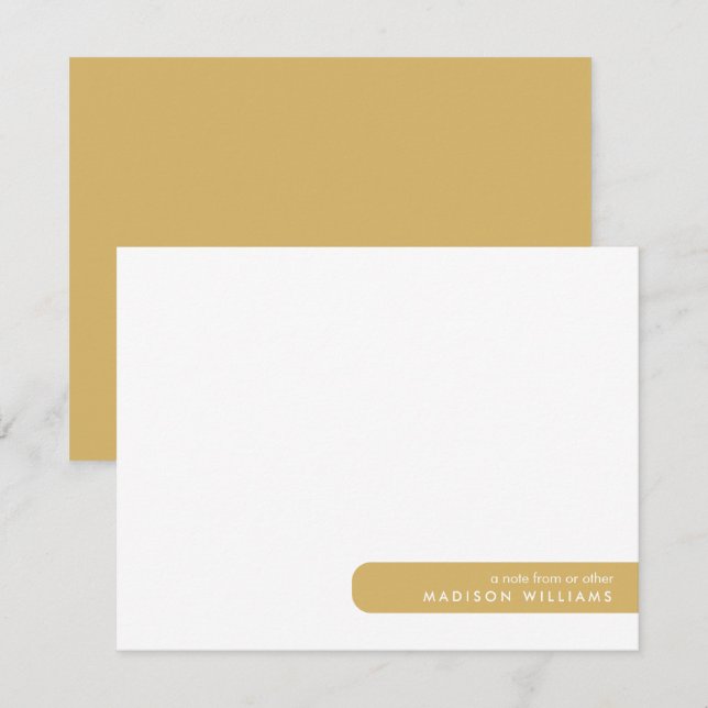 Colorblock Modern Minimalist Stylish  Card (Front/Back)