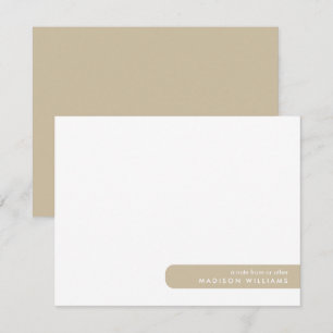 Colorblock Modern Minimalist Stylish  Note Card