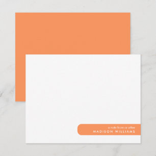 Colorblock Modern Minimalist Stylish  Note Card