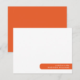 Colorblock Modern Minimalist Stylish Note Card