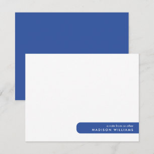Colorblock Modern Minimalist Stylish Note Card
