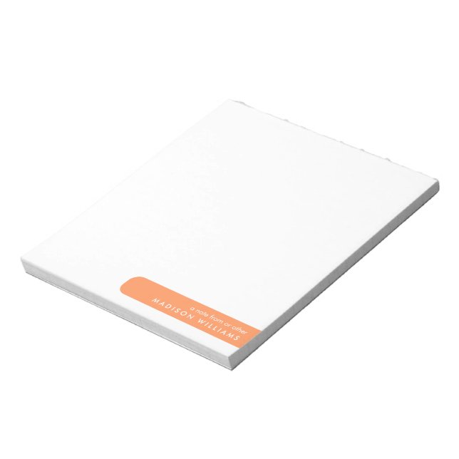 Colorblock Modern Minimalist Stylish  Notepad (Rotated)