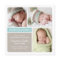 Colorblock Photo Collage Aqua Baby Boy Birth