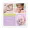 Colorblock Photo Collage Purple Baby Girl Birth