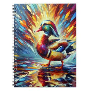 Colorburst Mandarin Duck Notebook