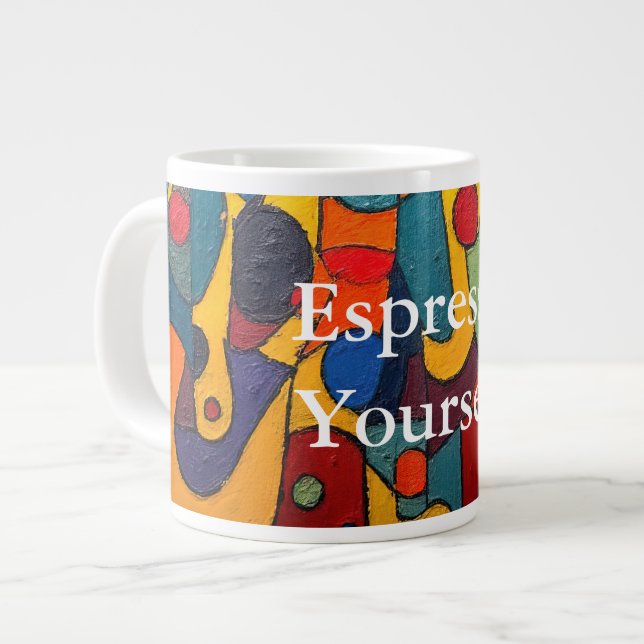 Colorcube 1 Colourful Cubism Speciality Mug (Front Left)