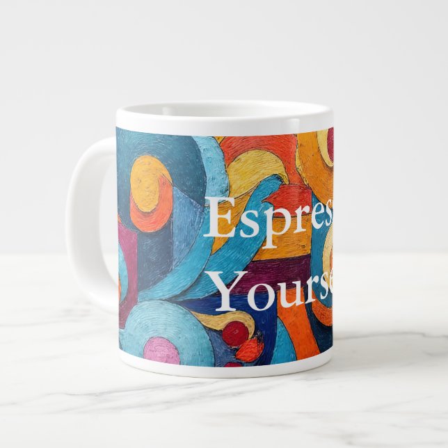 Colorcube 4 Colourful Cubism Speciality Mug (Front Left)