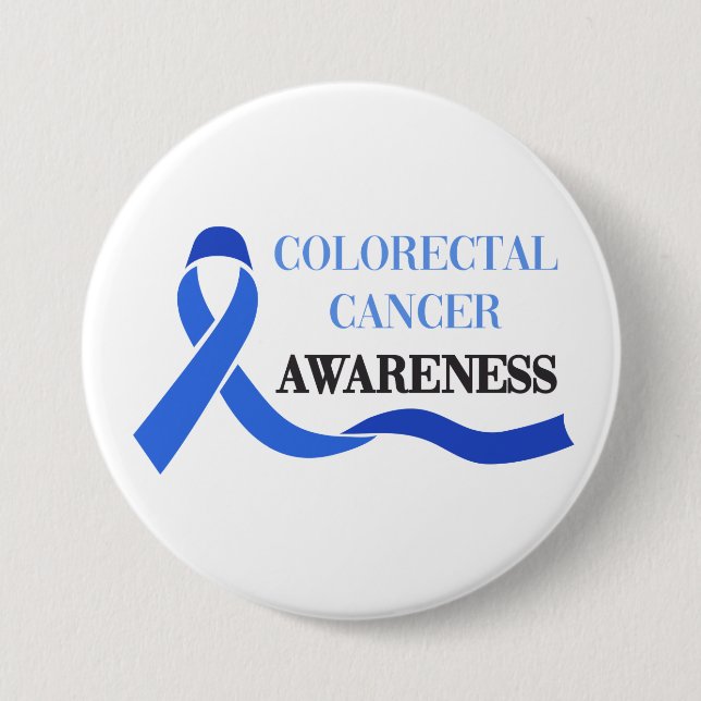 Colorectal Cancer Awareness 7.5 Cm Round Badge (Front)