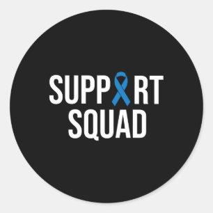 Colorectal Cancer Colon Cancer Blue Ribbon  Classic Round Sticker