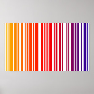 Colored Barcode Poster