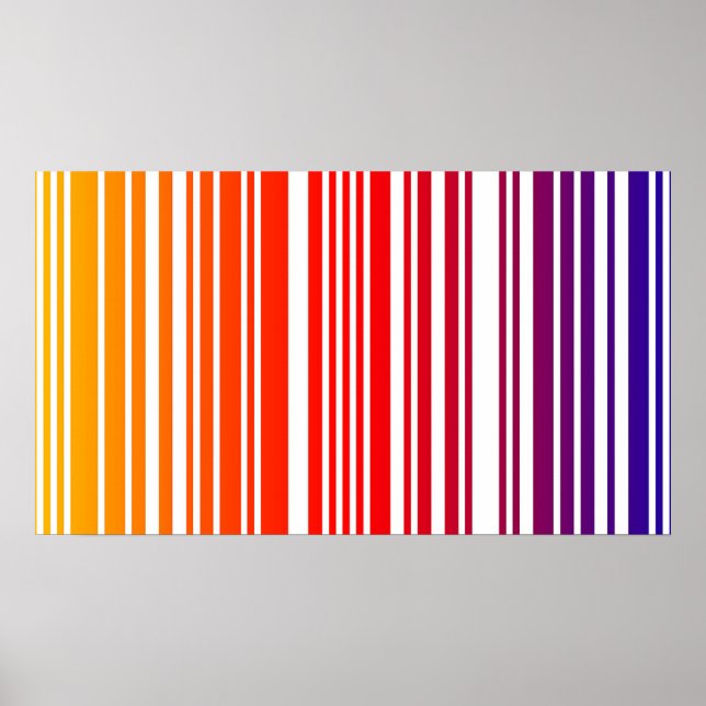 Colored Barcode Poster (Front)