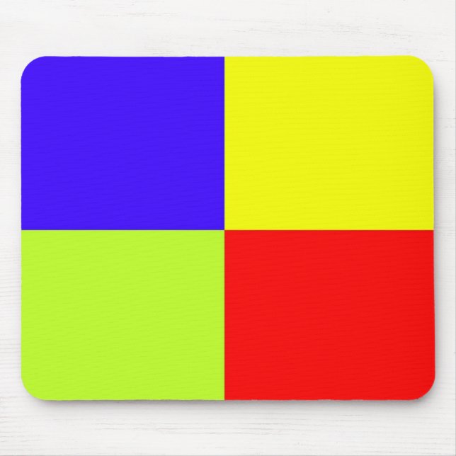 Colored Block Art Mouse Mat (Front)
