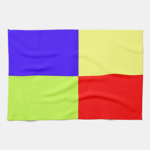 Colored Block Art Tea Towel