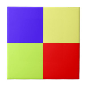 Colored Block Art Tile