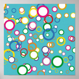 Colored Circles Canvas Print