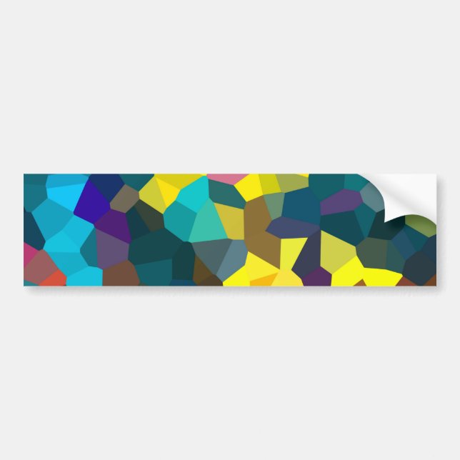 Colored Crystals Bumper Sticker (Front)