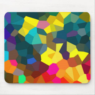 Colored Crystals Mouse Mat