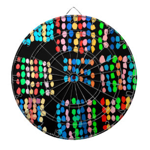 Colored dots dartboard