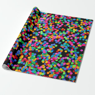 Colored dots  wrapping paper