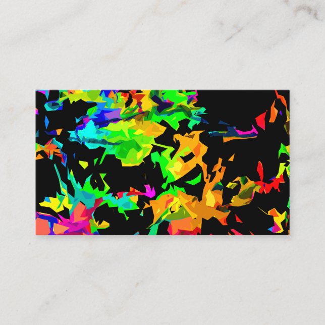 Colored flames business card (Front)