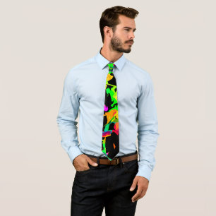 Colored flames tie
