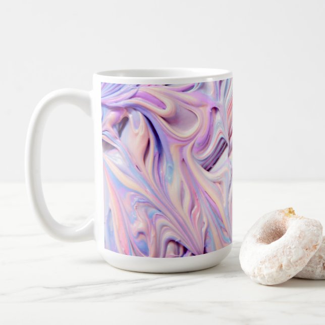 colored frosting coffee mug (With Donut)