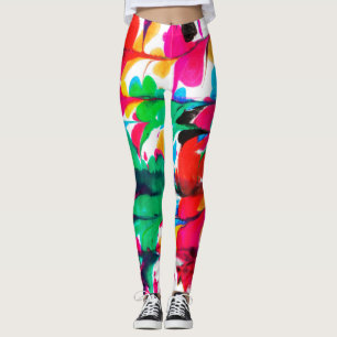 Colored hearts leggings