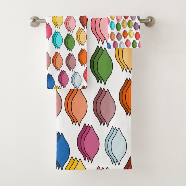 Colored Leaves  Bath Towel Set (Insitu)