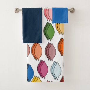Colored Leaves  Bath Towel Set