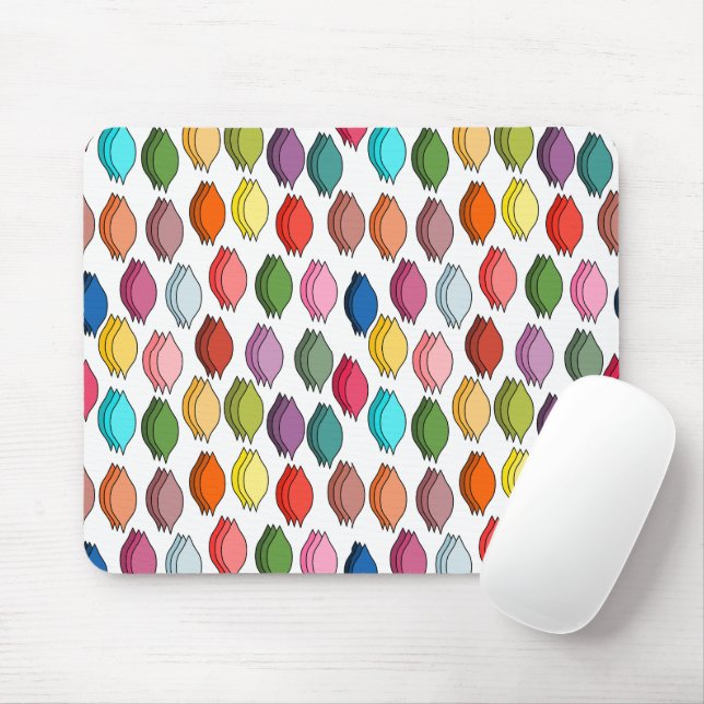 Colored Leaves  Mouse Mat (With Mouse)