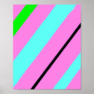Colored lines poster
