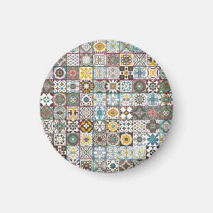 Colored Moroccan tile Magnet