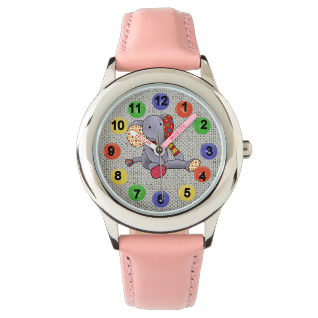colored numbers with elephant watch (Front)