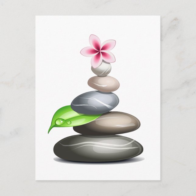 Colored pebbles postcard (Front)