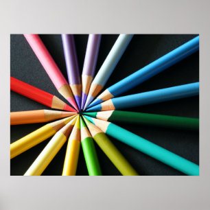 colored pencils poster